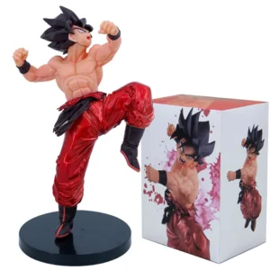 Figura de acción de Dragon Ball Son Goku Super Saiyan para niños, modelo de figura de Anime, regalos coleccionables, sangre de SAIYANS, 22cm