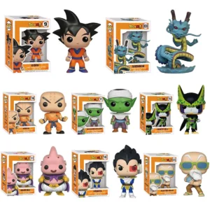 New Pop Dragon Ball Z Figure Super Saiyan God GOKU Dragon Buu Vegeta Cell Vinyl Clint Action Figure Collectible Model Toy